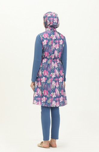 Blau Hijab Badeanzug 13992
