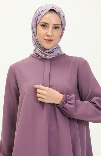 Patlı Tunik 1819-02 Mor