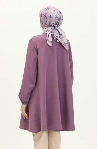 Patlı Tunik 1819-02 Mor