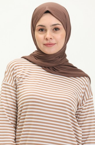 تونيك بخطوط 2212-05  بني فاتح أبيض 2212-05