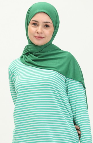 Striped Tunic 2212-06 Green white 2212-06