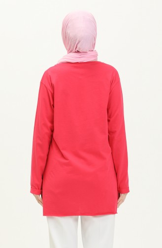 Plain Viscose Tunic 2754-08 Fuchsia 2754-08