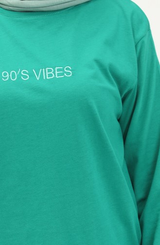 Plain Viscose Tunic 2754-09 Green 2754-09