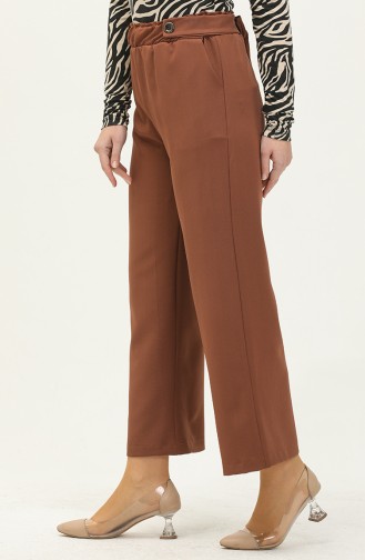 Pantalon Large en Tissu Dabil 1001-04 Brique 1001-04