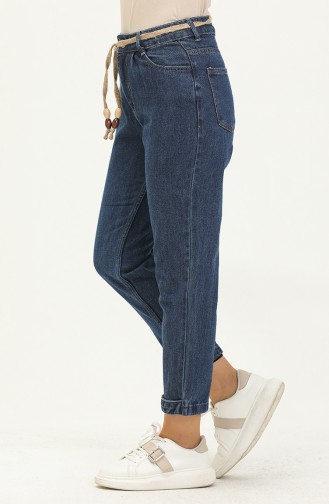 Pantalon Bleu Foncé 12932