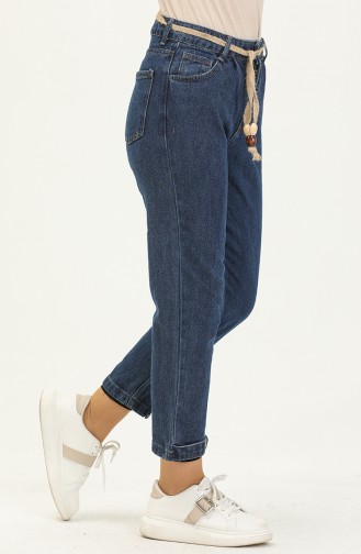 Pantalon Bleu Foncé 12932