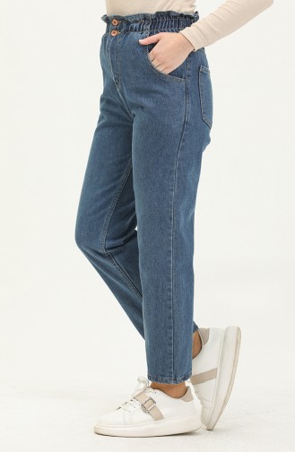 Pantalon Bleu Foncé 13165