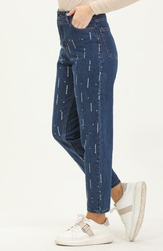 Pantalon Bleu Foncé 13627