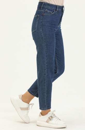 Pantalon Bleu Foncé 13809