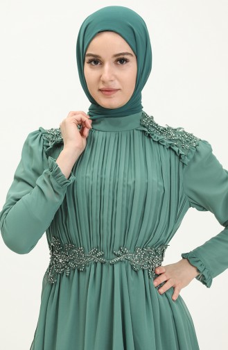 Abendkleid mit Stickereidetails 52807-01 Mintgrün 52807-01