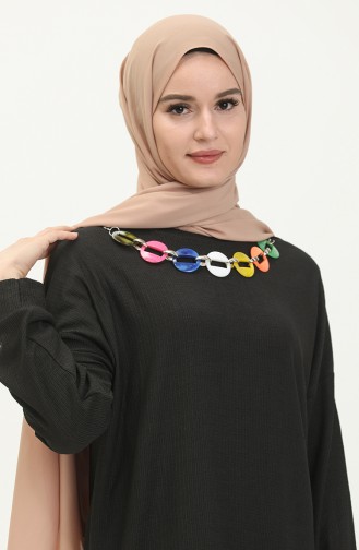 Tunique avec Collier 2804-01 Noir 2804-01