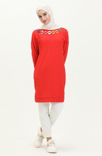 Necklace Tunic 2804-02 Red 2804-02