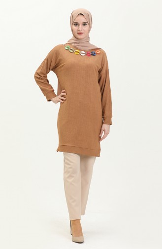 Necklace Tunic 2804-03 Brown 2804-03