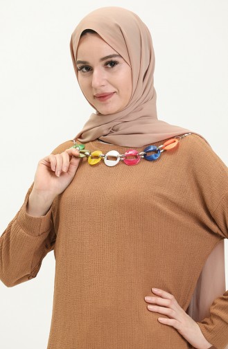 Necklace Tunic 2804-03 Brown 2804-03