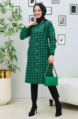 Houndstooth Pattern Cape 11026-01 Green 11026-01