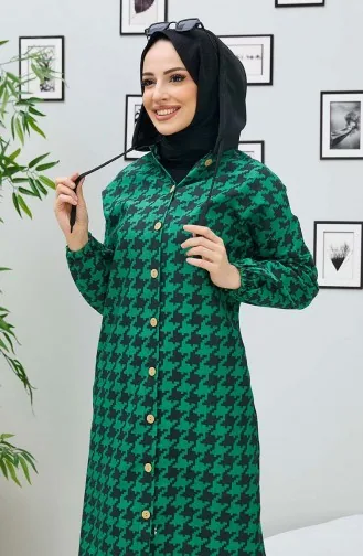 Houndstooth Pattern Cape 11026-01 Green 11026-01