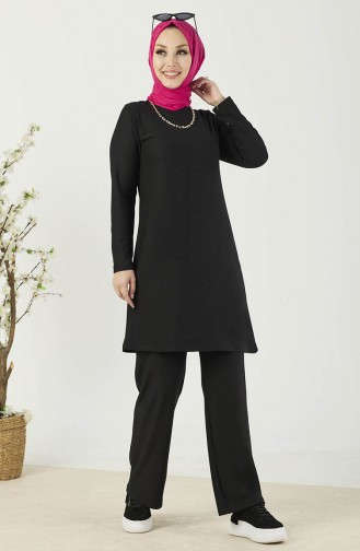 Ensemble Tunique Pantalon 10572-02 Noir 10572-02