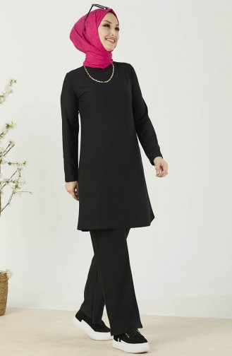 Ensemble Tunique Pantalon 10572-02 Noir 10572-02