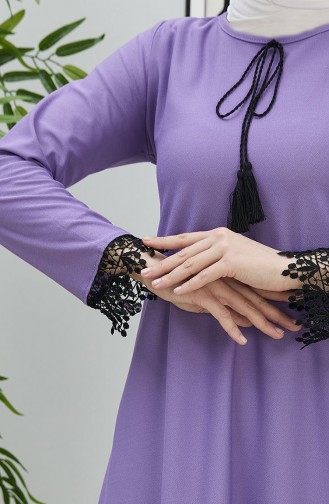 Tunika mit Spitzendetails 10799-02 Lila 10799-02