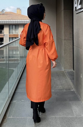 Orange Trench Coats Models 11032-04