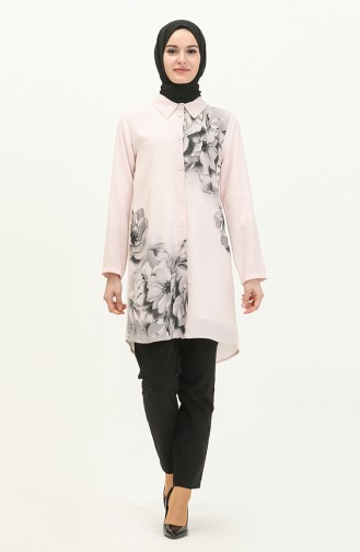 Digital Printed Tunic 0044-02 Powder 0044-02