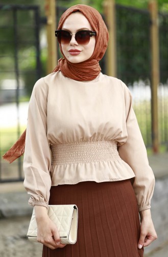 Gimped Tunic 10797-01 Beige 10797-01