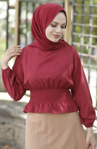Gimped Tunic 10797-03 Claret Red 10797-03