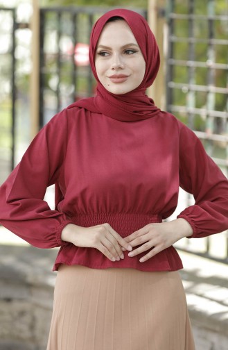 Gimped Tunic 10797-03 Claret Red 10797-03