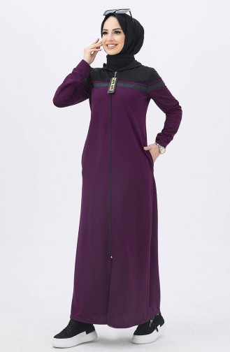 Long Sports Abaya 11050-04 Purple 11050-04