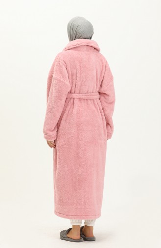 Oyya Welsoft Kışlık Uzun Sabahlık 238484-01 Pudra