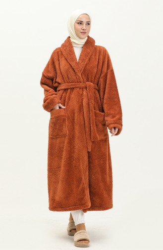 Oyya Welsoft Winter Long Dressing Gown 238484-02 Tan 238484-02