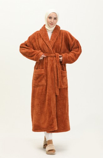 Oyya Welsoft Winter Long Dressing Gown 238484-02 Tan 238484-02