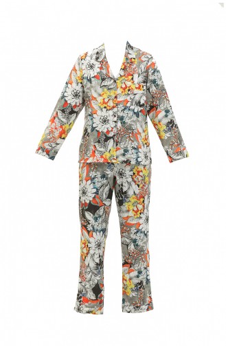 Sonderdesign Pyjama Set 1018-08 Schwarz und Weiß 1018-08