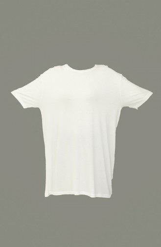 Baumwoll-T-Shirt 3020-01 Ecru 3020-01
