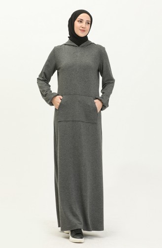 Anthracite Hijab Dress 0005-01