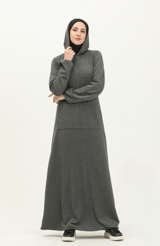 Anthracite Hijab Dress 0005-01