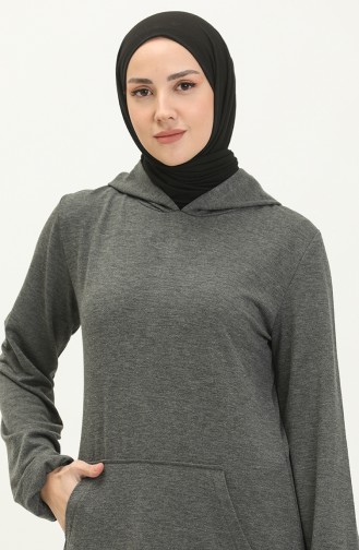 Anthracite Hijab Dress 0005-01