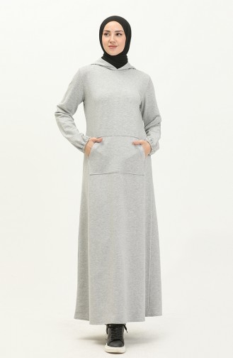 Gray İslamitische Jurk 0005-02