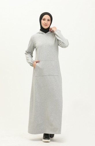 Gray İslamitische Jurk 0005-02
