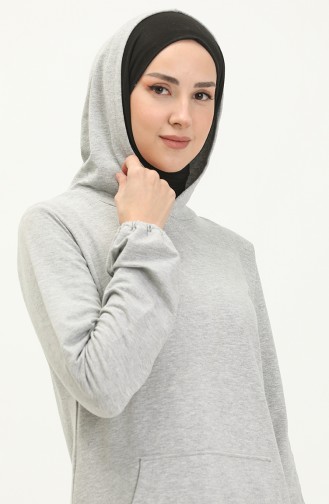 Gray İslamitische Jurk 0005-02