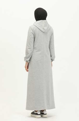 Gray İslamitische Jurk 0005-02