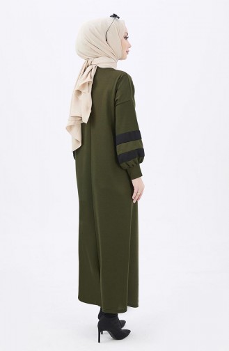 Garniertes Kleid 11047-01 Khaki 11047-01