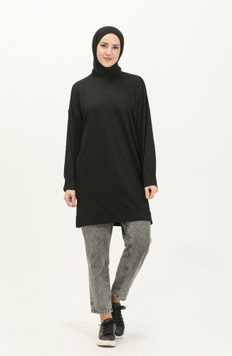 Zwei-Garn-Sport-Tunika 2547A-03 Schwarz 2547A-03