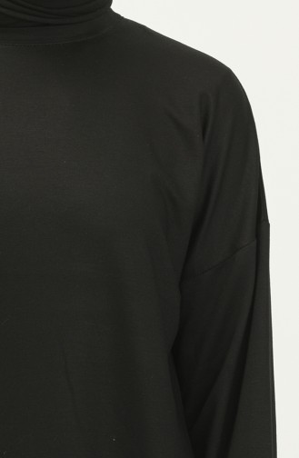 Zwei-Garn-Sport-Tunika 2547A-03 Schwarz 2547A-03