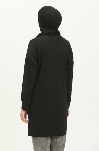 Zwei-Garn-Sport-Tunika 2547A-03 Schwarz 2547A-03