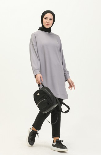 Zwei-Garn-Sport-Tunika 2547A-04 Grau 2547A-04
