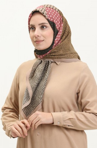 Karaca Yünlü Eşarp 80995-05 Kahverengi Haki 80995-05