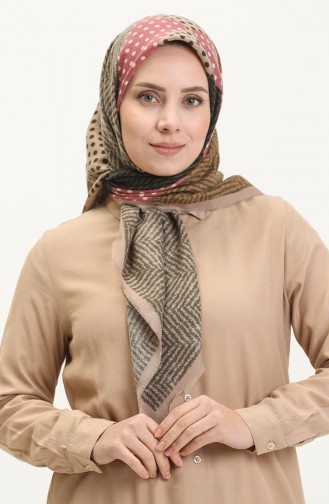 Karaca Yünlü Eşarp 80995-05 Kahverengi Haki 80995-05