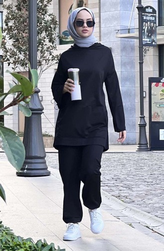 Tunika-Hose mit Taschen Zweier-Set 11054-03 Schwarz 11054-03