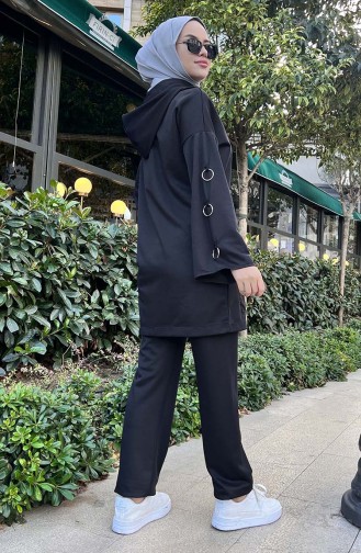 Tunika-Hose mit Taschen Zweier-Set 11054-03 Schwarz 11054-03